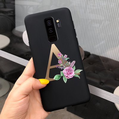 За калъф за Samsung Galaxy S9 Plus Cute Letters Cover Мек силиконов калъф за телефон за Samsung S9 S9+ Galaxy S 9 Заден капак Пълна броня