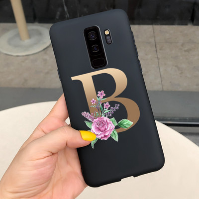 За калъф за Samsung Galaxy S9 Plus Cute Letters Cover Мек силиконов калъф за телефон за Samsung S9 S9+ Galaxy S 9 Заден капак Пълна броня