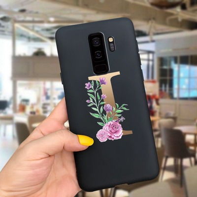 За калъф за Samsung Galaxy S9 Plus Cute Letters Cover Мек силиконов калъф за телефон за Samsung S9 S9+ Galaxy S 9 Заден капак Пълна броня