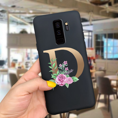 За калъф за Samsung Galaxy S9 Plus Cute Letters Cover Мек силиконов калъф за телефон за Samsung S9 S9+ Galaxy S 9 Заден капак Пълна броня