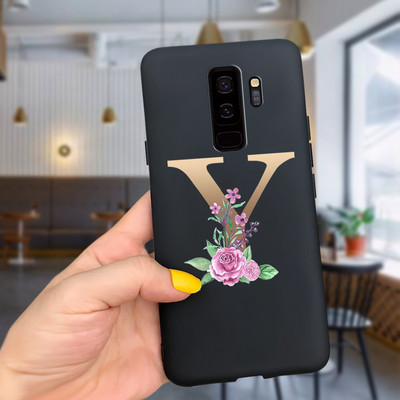 За калъф за Samsung Galaxy S9 Plus Cute Letters Cover Мек силиконов калъф за телефон за Samsung S9 S9+ Galaxy S 9 Заден капак Пълна броня