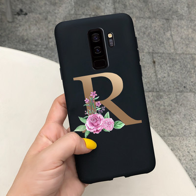 За калъф за Samsung Galaxy S9 Plus Cute Letters Cover Мек силиконов калъф за телефон за Samsung S9 S9+ Galaxy S 9 Заден капак Пълна броня