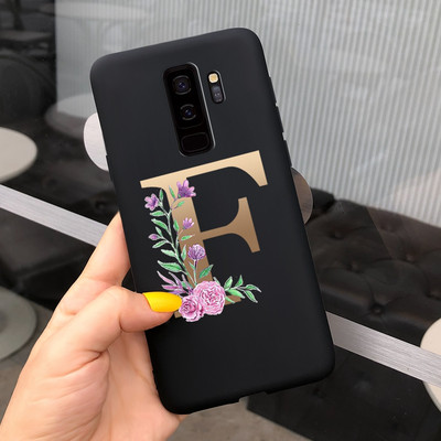 За калъф за Samsung Galaxy S9 Plus Cute Letters Cover Мек силиконов калъф за телефон за Samsung S9 S9+ Galaxy S 9 Заден капак Пълна броня