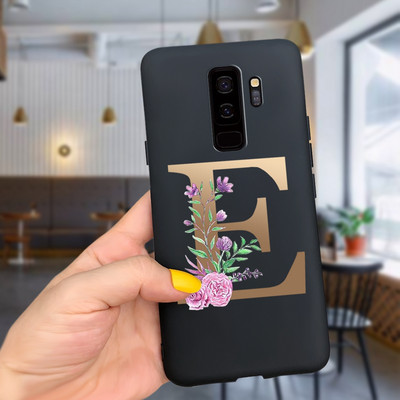 За калъф за Samsung Galaxy S9 Plus Cute Letters Cover Мек силиконов калъф за телефон за Samsung S9 S9+ Galaxy S 9 Заден капак Пълна броня