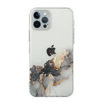 για iPhone 14 13 12 11 Pro Max Mini XS X XR 7 8 Plus SE3 2020 Θήκη IMD Laser Bling Marble Soft Clear Cover Funda Housing Coque