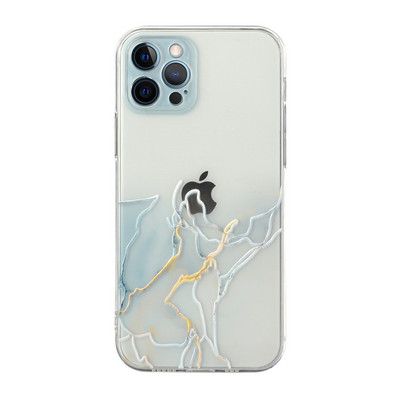 για iPhone 14 13 12 11 Pro Max Mini XS X XR 7 8 Plus SE3 2020 Θήκη IMD Laser Bling Marble Soft Clear Cover Funda Housing Coque