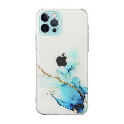 για iPhone 14 13 12 11 Pro Max Mini XS X XR 7 8 Plus SE3 2020 Θήκη IMD Laser Bling Marble Soft Clear Cover Funda Housing Coque