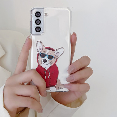 за Samsung Galaxy S22 S21 S20 Ultra Plus FE 5G A53 A73 A52S A33 A72 A13 Калъф Cute Tiger Leopard Clear Soft Full Camera Cover