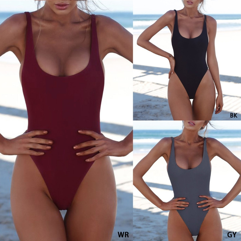 2022 Costum de baie sexy dintr-o bucată pentru femeie, negru, costum de baie, fără spate, alb, brazilian, monokini, S-XL, tanga push up