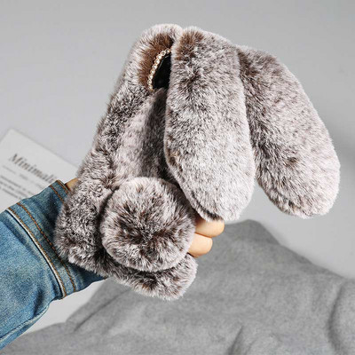 Γούνινη θήκη 3D Bunny Ears για Samsung Galaxy S20 FE S22 Ultra S21 Plus Note 20 A21S A02S A12 A22 A32 A42 A52 A72 A51 A71 A50