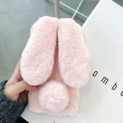 Γούνινη θήκη 3D Bunny Ears για Samsung Galaxy S20 FE S22 Ultra S21 Plus Note 20 A21S A02S A12 A22 A32 A42 A52 A72 A51 A71 A50