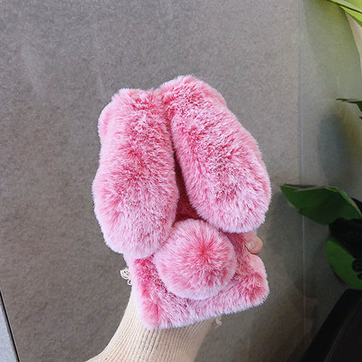 Γούνινη θήκη 3D Bunny Ears για Samsung Galaxy S20 FE S22 Ultra S21 Plus Note 20 A21S A02S A12 A22 A32 A42 A52 A72 A51 A71 A50