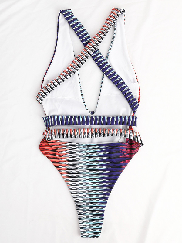 Peachtan print jednodijelni kupaći kostim Ženski kupaći kostimi s visokim izrezom Prekrižene ogrlice Conjunto Biquinis Feminino Trajes Mujer 2022.