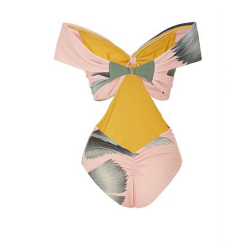 Női retro női egyrészes fürdőruha és szoknya, magas kivágású, fedős rózsaszín strandruha Bikini tervezői fürdőruha nyári szörföltözet