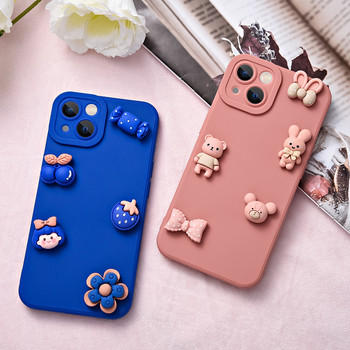 Θήκη λουλουδιών 3D Cute Bear για Xiaomi Mi13 Mi 13 12t 12 Pro Mi11 Mi12 Lite Mi 11t 10t 10 11 12s Pro ultra Case Μαλακό κάλυμμα σιλικόνης