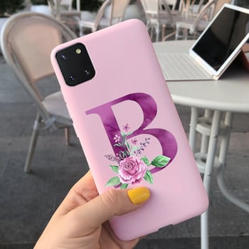 Θήκες τηλεφώνου Cute Letters για Samsung Galaxy S10 Lite Θήκη Note 10 Lite Μαλακό λεπτό κάλυμμα πλάτης για τσάντες Samsung Galaxy Note10 Lite