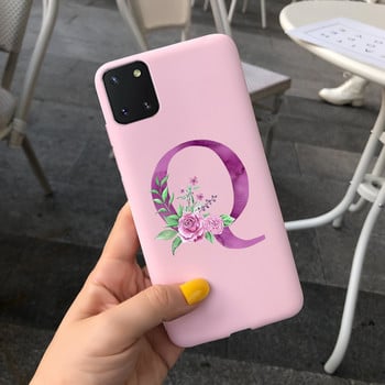 Θήκες τηλεφώνου Cute Letters για Samsung Galaxy S10 Lite Θήκη Note 10 Lite Μαλακό λεπτό κάλυμμα πλάτης για τσάντες Samsung Galaxy Note10 Lite