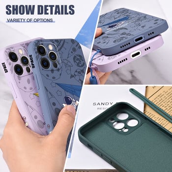 Για Xiaomi Mi 12t Pro Cover Θήκη Astronaut Liquid Silicone Case για Xiaomi Mi12t Mi13 Pro Mi 12 11 Lite 5G NE 12S 11T 11 10 Pro Case