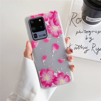 Θήκη 3D Flower Για Samsung Galaxy S20 FE S21 Ultra S10 S9 S8 Plus Θήκη σιλικόνης για SAMSUNG Note 20 Ultra 8 9 10 Plus Κάλυμμα