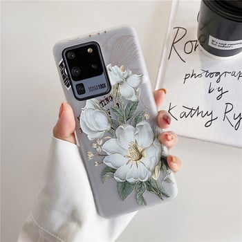 Θήκη 3D Flower Για Samsung Galaxy S20 FE S21 Ultra S10 S9 S8 Plus Θήκη σιλικόνης για SAMSUNG Note 20 Ultra 8 9 10 Plus Κάλυμμα