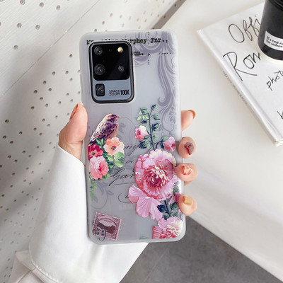 Θήκη 3D Flower Για Samsung Galaxy S20 FE S21 Ultra S10 S9 S8 Plus Θήκη σιλικόνης για SAMSUNG Note 20 Ultra 8 9 10 Plus Κάλυμμα