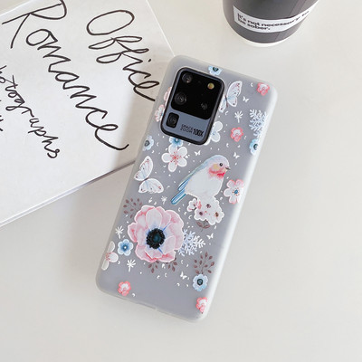 Θήκη 3D Flower Για Samsung Galaxy S20 FE S21 Ultra S10 S9 S8 Plus Θήκη σιλικόνης για SAMSUNG Note 20 Ultra 8 9 10 Plus Κάλυμμα