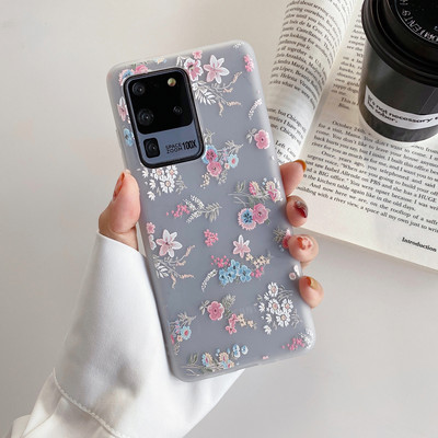 Θήκη 3D Flower Για Samsung Galaxy S20 FE S21 Ultra S10 S9 S8 Plus Θήκη σιλικόνης για SAMSUNG Note 20 Ultra 8 9 10 Plus Κάλυμμα