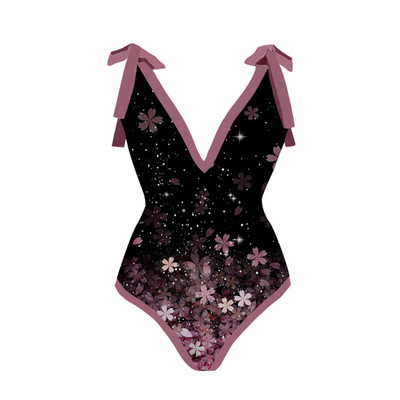 Ženska retro suknja za kupaći kostim Blagdanska haljina za plažu Ljubičasta maska Dizajnerski kupaći kostim Ljetna suknja Vintage odjeća za surfanje