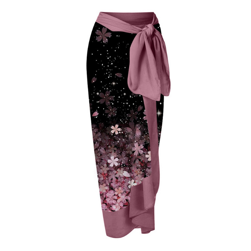 Ženska retro suknja za kupaći kostim Blagdanska haljina za plažu Ljubičasta maska Dizajnerski kupaći kostim Ljetna suknja Vintage odjeća za surfanje