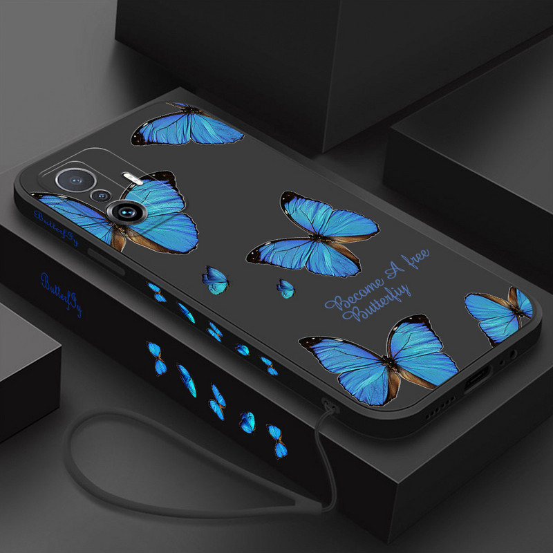 Θήκη υγρής σιλικόνης για θήκη Xiaomi Mi 12s Ultra mi12 s Pro για Xiaomi Mi11 Lite 5g NE M11 Ultra Mi10 12 Pro Θήκη με Landyard