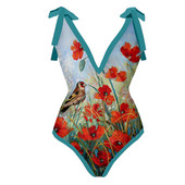 Ženski jednodijelni kupaći kostim sa suknjom Kupaći kostim za pokrivanje Retro blagdanska haljina za plažu bez leđa Ljetni elegantni kupaći kostim za surfanje