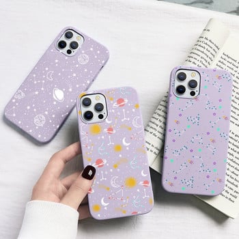 Για Samsung S20 S21 FE S22 Ultra Plus A51 A50 A52 A53 A21S A12 A13 A71 A72 A31 A32 A22 A40 A03 A10 M52 M32 Cute Space Stars Case