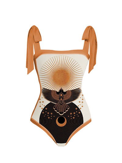 Modni jednodijelni kupaći kostim s kravatom i suknjom Blagdanska haljina za plažu Dizajnerski kupaći kostim Ljetna odjeća za surfanje