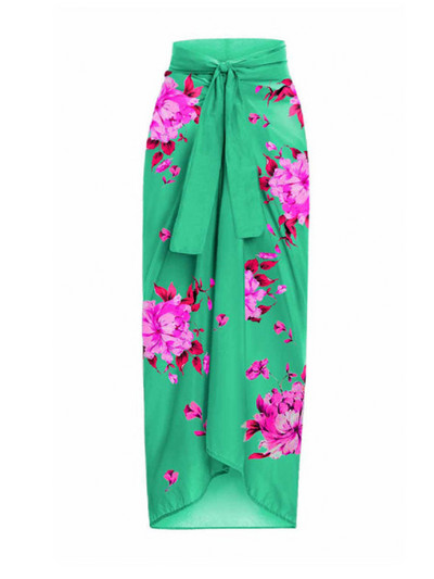 Γυναικείο μαγιό Fashion One Shoulder Μαγιό με λουλουδάτο στάμπα και κάλυμμα Καλοκαιρινό μπικούνι κολύμβησης Γυναικεία ρούχα παραλίας Ρούχα σερφ