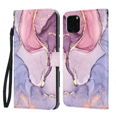 Πολυτελείς μαρμάρινες δερμάτινες θήκες για πορτοφόλι για iPhone 11 12 14 Plus 13 Mini Pro Max 7 8 X XR SE3 SE2 Βάση βάσης για πορτοφόλι τηλεφώνου