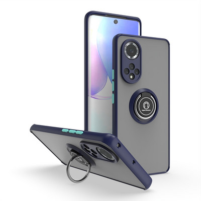 Θήκη βάσης δακτυλίου για Huawei P30 Pro P40 P20 Pro Matet 20 Honor 30 40 Nova 6 7 8 8i Matte Auto Focus σιλικόνης κάλυμμα τηλεφώνου