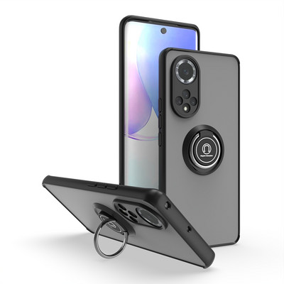 Θήκη βάσης δακτυλίου για Huawei P30 Pro P40 P20 Pro Matet 20 Honor 30 40 Nova 6 7 8 8i Matte Auto Focus σιλικόνης κάλυμμα τηλεφώνου