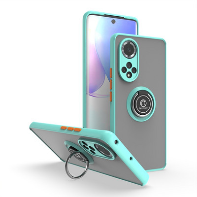 Θήκη βάσης δακτυλίου για Huawei P30 Pro P40 P20 Pro Matet 20 Honor 30 40 Nova 6 7 8 8i Matte Auto Focus σιλικόνης κάλυμμα τηλεφώνου