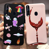 За калъф за Samsung Galaxy A60 SM-A606F Луксозен калъф с рисувани бонбони Мек силиконов калъф за телефон за Samsung A60 A 60 Fundas Cover Coque