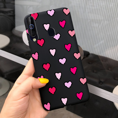 За калъф за Samsung Galaxy A60 SM-A606F Луксозен калъф с рисувани бонбони Мек силиконов калъф за телефон за Samsung A60 A 60 Fundas Cover Coque