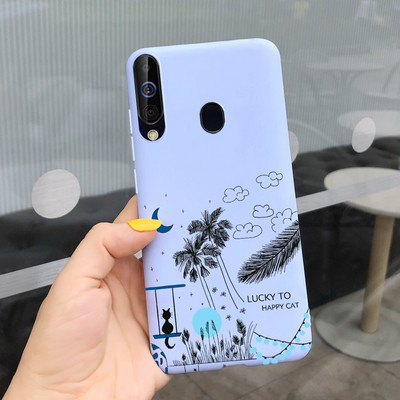 За калъф за Samsung Galaxy A60 SM-A606F Луксозен калъф с рисувани бонбони Мек силиконов калъф за телефон за Samsung A60 A 60 Fundas Cover Coque