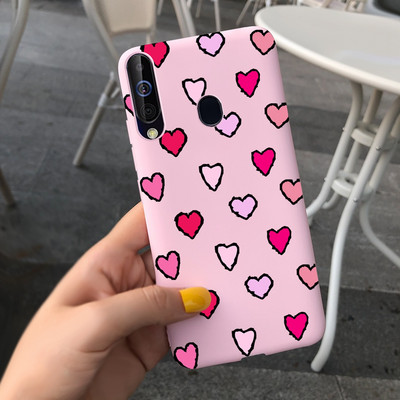 За калъф за Samsung Galaxy A60 SM-A606F Луксозен калъф с рисувани бонбони Мек силиконов калъф за телефон за Samsung A60 A 60 Fundas Cover Coque