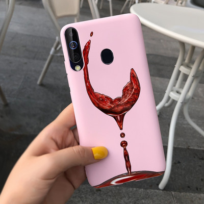 За калъф за Samsung Galaxy A60 SM-A606F Луксозен калъф с рисувани бонбони Мек силиконов калъф за телефон за Samsung A60 A 60 Fundas Cover Coque
