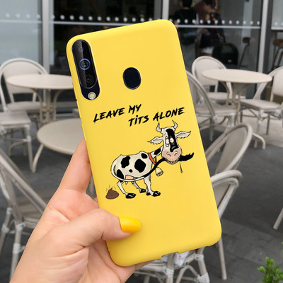 За калъф за Samsung Galaxy A60 SM-A606F Луксозен калъф с рисувани бонбони Мек силиконов калъф за телефон за Samsung A60 A 60 Fundas Cover Coque