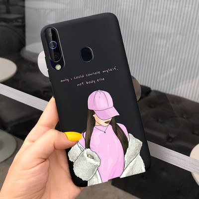 За калъф за Samsung Galaxy A60 SM-A606F Луксозен калъф с рисувани бонбони Мек силиконов калъф за телефон за Samsung A60 A 60 Fundas Cover Coque
