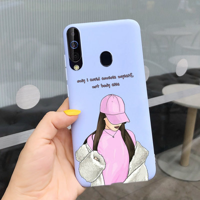 За калъф за Samsung Galaxy A60 SM-A606F Луксозен калъф с рисувани бонбони Мек силиконов калъф за телефон за Samsung A60 A 60 Fundas Cover Coque