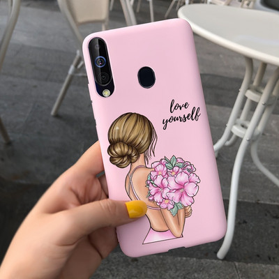 За калъф за Samsung Galaxy A60 SM-A606F Луксозен калъф с рисувани бонбони Мек силиконов калъф за телефон за Samsung A60 A 60 Fundas Cover Coque