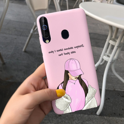 За калъф за Samsung Galaxy A60 SM-A606F Луксозен калъф с рисувани бонбони Мек силиконов калъф за телефон за Samsung A60 A 60 Fundas Cover Coque