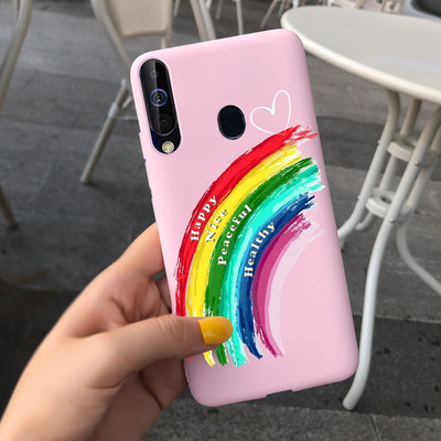 За калъф за Samsung Galaxy A60 SM-A606F Луксозен калъф с рисувани бонбони Мек силиконов калъф за телефон за Samsung A60 A 60 Fundas Cover Coque