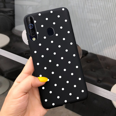 За калъф за Samsung Galaxy A60 SM-A606F Луксозен калъф с рисувани бонбони Мек силиконов калъф за телефон за Samsung A60 A 60 Fundas Cover Coque